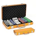 KNK Luxury Poker Chip Set – Full Casino Card GameKit With Premium Dice Chips, Cards, And Carry Case, Perfect For Roulette And Family Fun Nights (300 Pcs Pocker Chips)