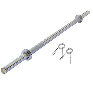 knk  weight lifting rod chrome plated steel gym rod plain rod weight lifting bar gym bar gym rod  rods combo fitness for exercise fitness amp home gym 19mm 3-ft-straight-rod