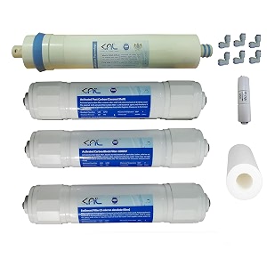 knl nf60 ro service kit nf membrane 100 gpd sediment activated carbon block pre carbon activated post carbon pp spun filter amp fr 450 for input tds range 350 to 550 ppm or max 600 ppm