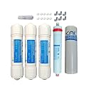 KNL NF70 NF Service kit for ro Water Filter, NF70 Membrane, Sediment, Activated Block Carbon, Post Carbon, Spun, FR 450 &amp; 10 pcs antiscallant Balls. Suitable for Input TDS (500-850) ppm.