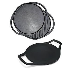 knobon cast iron tawa for dosa grdt30-rth24