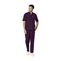 Knya med Classic Mens Mandarin Collar Scrubs