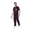KNYA Men's Scrub Suit Pant, Shirt Hospital Scrub