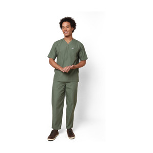 knya mens scrubsuits  5 pocket  v neck  for doctors pant shirt hospital scrub