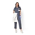 Knya Scrub Suit for Women | 5 Pocket | V Neck Top &amp; Bottom Set | Short Sleeves | Lightweight &amp; Breathable | Hospital Clinic &amp; OT Wear | Medical Uniform | Scrubs for Female Doctors Nurses &amp; Dentists