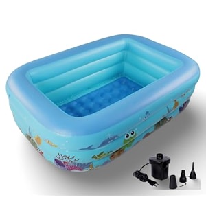 summer special inflatable kids 3ft swimming pool amp bath tub  multicolor paddling water pool  indoor amp outdoor bathtub for kids1 pcs