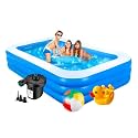 7 feet Inflatable Swimming Pool, Duck Family &amp; Inflatable Beachball | 3-Layer PVC Family Pool for Backyard Fun | Easy Setup &amp; Maintenance | (210*150*60 Cm / 82.67" X 59" X 23.6")(7-Feet)