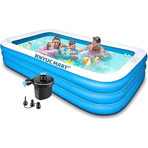 inflatable pool with seat 12034x7234x2434 large blow up pool inflatable swimming pool for adults swimming pools above ground with pump for backyard garden lawn water party