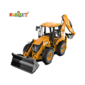 KOBBET 2in1 Unbreakable Pull Back JCB Loader Vehicle Toy for