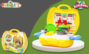 KOBBET Best Kitchen Play Set with with Foldable Suitcase, Game Toy Kit for 3+Year Kids