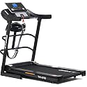 Kobo 2HP DC Motorised Treadmill for Home Use with Bluetooth Connectivity APP Multi Function Massager, Free Installation Assistance (Black)