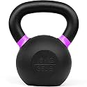 Kobo Cast Iron Kettlebells for Strength and Conditioning, Fitness, and Cross-Training - LB and KG Markings (16 Kg)