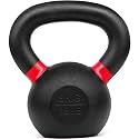 Kobo Cast Iron Kettlebells for Strength and Conditioning, Fitness, and Cross-Training - LB and KG Markings (8 Kg)