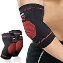 Kobo Elbow Support Compression Sleeve Brace For Pain Relief Tendonitis Arthritis Sports Badminton Tennis Elbow (Pack of 2) (Imported)