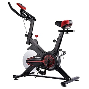 kobo imported spin bike heavy duty with 6 kg fly wheel black
