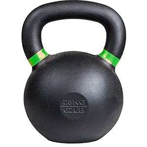 kobo cast iron kettlebells for strength and conditioning fitness and cross-training - lb and kg markings 28 kg