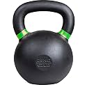 Kobo Cast Iron Kettlebells for Strength and Conditioning, Fitness, and Cross-Training - LB and KG Markings (28 Kg)