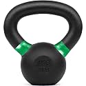 Kobo Cast Iron Kettlebells for Strength and Conditioning, Fitness, and Cross-Training - LB and KG Markings (4 Kg)