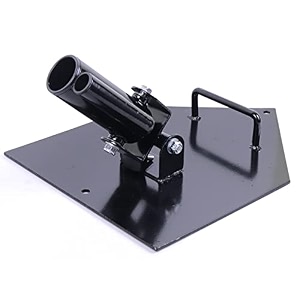 kobo t-bar row solid steel landmine platform 360 pivoting t bar row attachment platform fitting 1 standard amp 2 olympic bar two piece set-landmine amp handle imported