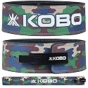 Kobo 10mm Lever Belt Weight Lifting Gym Fitness, Natural Genuine Leather 4” Wide Back Support, 9 Adjustable Holes, Powerlifting Bodybuilding Deadlift Squat Workout Strength Training, Men Women