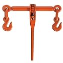 Koch 099212 1/4-Inch Ratchet Load Binder, Grade 43, for Transport Chain, Tie Down, Hauling, Towing, Powder Coated Orange Steel, 2,600 lbs. Working Load Limit