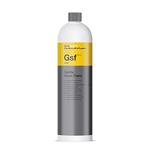 koch chemie gentle snow foam 1 litre  ph neutral snow foam pre-wash shampoo for safe car cleaning for exterior use ceramic coating maintenance