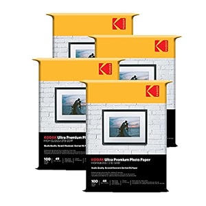 kodak 270 gsm 4r 4x6 glossy photo paper  waterproof pack of 4 x 100 sheets compatible with all inkjet printers