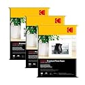 Kodak 200 GSM A4 Glossy Photo Paper – Water Resistant, Pack of 3 x 20 sheets, Compatible with all Inkjet Printers