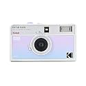 KODAK EKTAR H35N Half Frame Film Camera, 35mm, Reusable, Focus-Free, Bulb Function, Built-in Star Filter, Coated Improved Lens (Film &amp; AAA Battery are not Included) (Striped Silver)