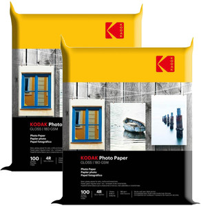 kodak high gloss photo paper 2x100 sheets 4r 4x6 180 gsm photo paper