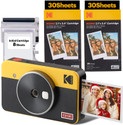 KODAK Mini Shot 2 Retro 2.1 X 3.4 (60 Sheet Bundle) Instant Camera (Yellow)