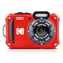 KODAK PIXPRO WPZ2 Rugged Waterproof Shockproof Dustproof WiFi Digital Camera 16MP 4X Optical Zoom 1080P Full HD Video Vlogging Camera 2.7" LCD (Red)