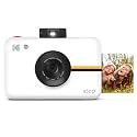Kodak Step Instant Camera with 10MP Image Sensor, ZINK Zero Ink Technology, Classic Viewfinder, Built-in Flash & 6 Picture Modes - White.