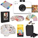 Kodak Step Instant Camera with 10MP Image Sensor, Zink Zero Ink Technology (White) Bundle: Photo Album, Case, 20 Pack Zink Paper, Markers, Stickers.