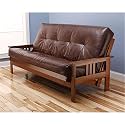 Kodiak Furniture Monterey Futon Set, No Drawers, with Barbados Base and Oregon Trail Saddle Mattress
