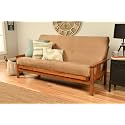 Kodiak Furniture Monterey Futon Set, No Drawers, with Barbados Base and Suede Peat Mattress