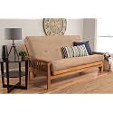Kodiak Furniture Monterey Futon Set, No Drawers, with Butternut Base and Suede Peat Mattress