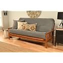 Kodiak Furniture Monterey Futon Set, No Drawers, with Barbados Base and Marmont Thunder Mattress
