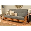 Kodiak Furniture Monterey Futon Set, No Drawers, with Butternut Base and Marmont Thunder Mattress