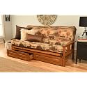 Kodiak Furniture Monterey Futon Set with Storage Drawers, with Barbados Base and Canadian Mattress
