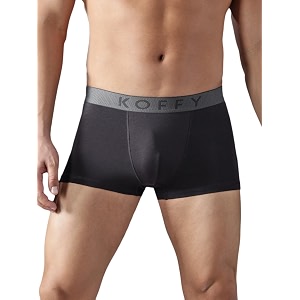 KOFFY Mens Cotton Lycra Mini Trunks with