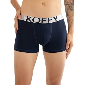 KOFFY Mens Malleable Cotton Lycra Long Trunk