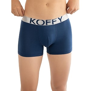 KOFFY Mens Malleable Cotton Lycra Long Trunk