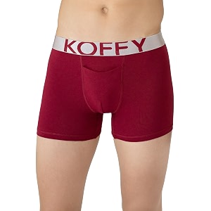 KOFFY Mens Malleable Cotton Lycra Long Trunk