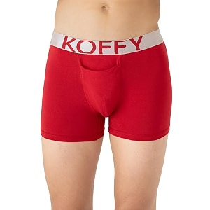 KOFFY Mens Malleable Cotton Lycra Long Trunk
