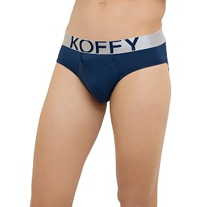 KOFFY Mens Premium Cotton Lycra Brief with