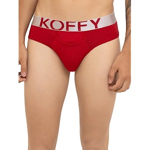 KOFFY Mens Premium Cotton Lycra Brief with
