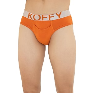 KOFFY Mens Premium Cotton Lycra Brief with