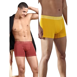 KOFFY Mens Stretchable Cotton Lycra Long Trunk