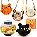 Kogyxe Animal Crochet Kit for Beginners Adults for Decoration Car Hanging